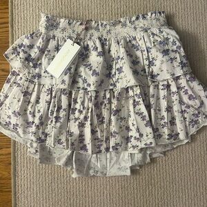 Brand new never worn ruffle mini skirt Loveshack Fancy